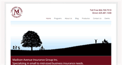 Desktop Screenshot of madisonaveins.com